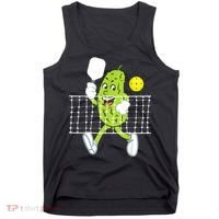 Pickle Playing Pickleball Funny Pickleball Paddleball Tank Top thumb 0