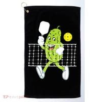 Pickle Playing Pickleball Funny Pickleball Paddleball Golf Towel thumb 0