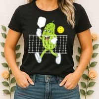 Pickle Playing Pickleball Funny Pickleball Paddleball Women's T-Shirt thumb 2