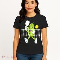 Pickle Playing Pickleball Funny Pickleball Paddleball Women's T-Shirt thumb 4