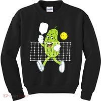 Pickle Playing Pickleball Funny Pickleball Paddleball Kids Sweatshirt thumb 0