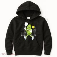 Pickle Playing Pickleball Funny Pickleball Paddleball Kids Hoodie thumb 0