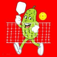 Pickle Playing Pickleball Funny Pickleball Paddleball Santa Hat thumb 1