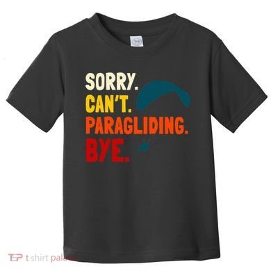 Paragliding Parachute Paragliders Paramotor Skydiving Toddler T-Shirt