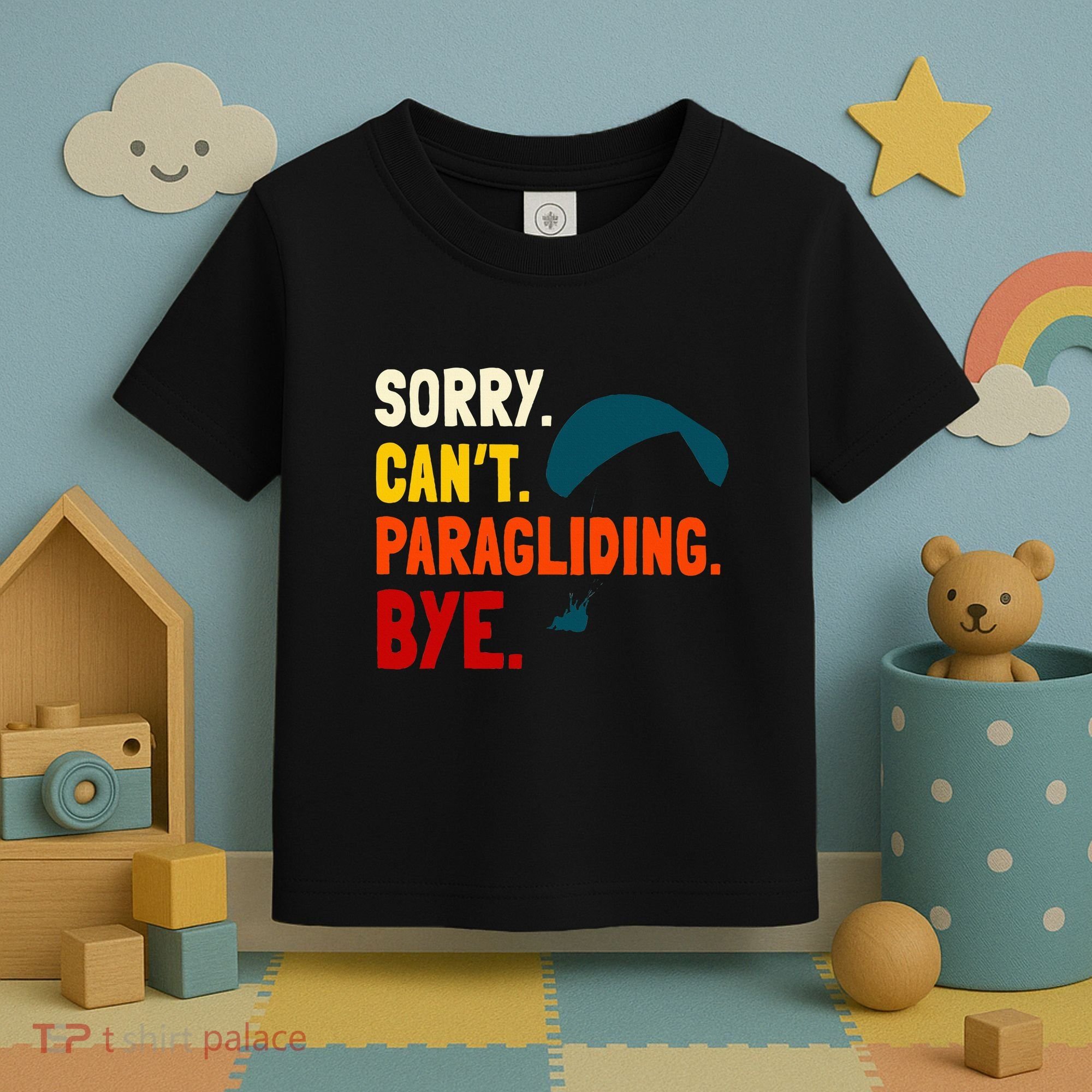 Paragliding Parachute Paragliders Paramotor Skydiving Toddler T-Shirt