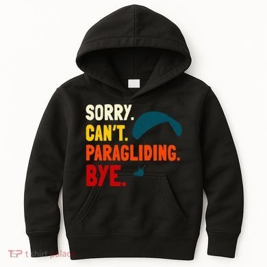 Paragliding Parachute Paragliders Paramotor Skydiving Kids Hoodie