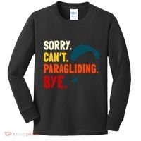 Paragliding Parachute Paragliders Paramotor Skydiving Kids Long Sleeve Shirt thumb 0