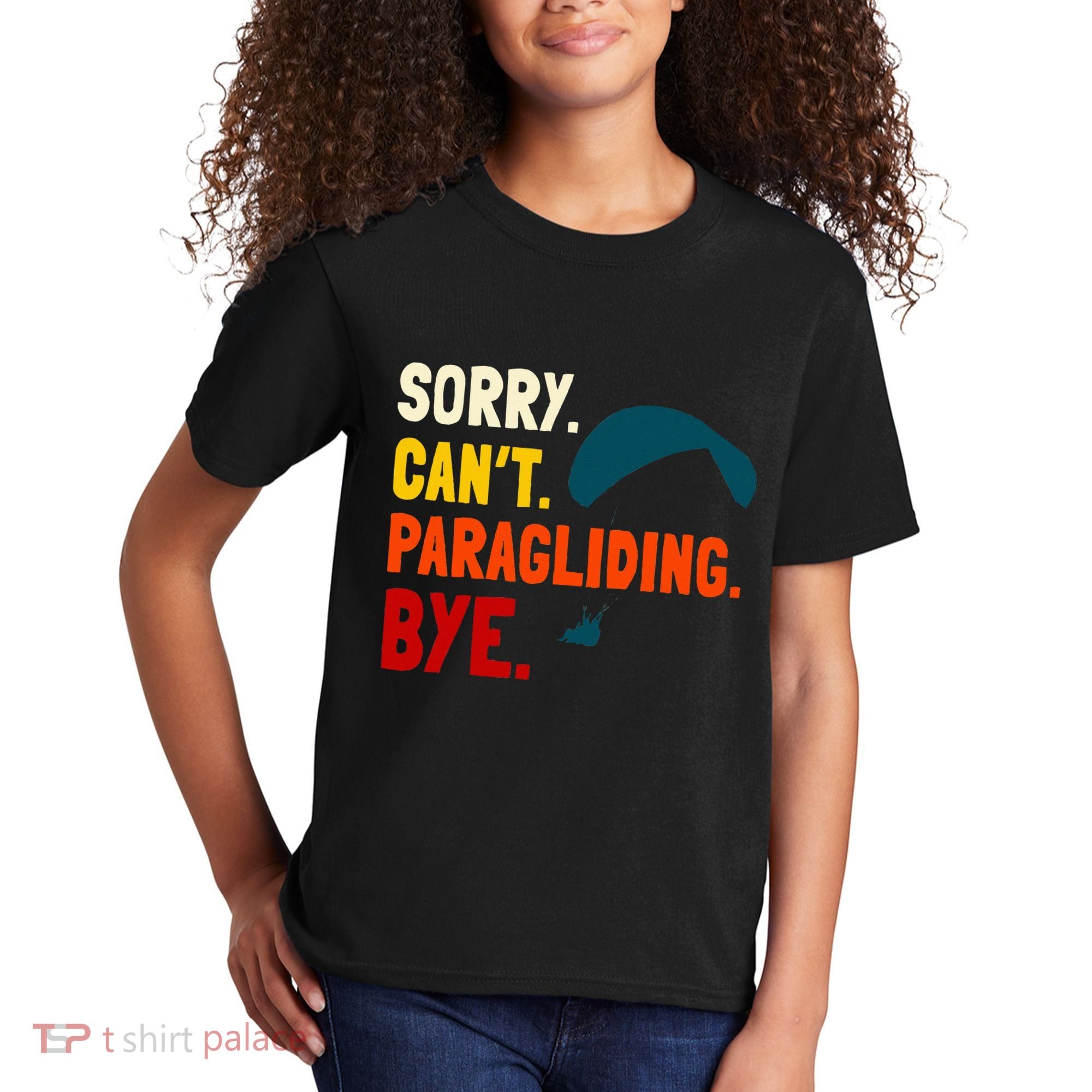 Paragliding Parachute Paragliders Paramotor Skydiving Kids T-Shirt