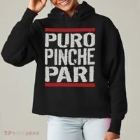 Puro Pinche Pari Funny Ladies Heavyweight Boxy Pullover Hoodie thumb 0