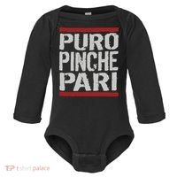 Puro Pinche Pari Funny Baby Long Sleeve Bodysuit thumb 0