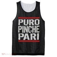 Puro Pinche Pari Funny Mesh Reversible Basketball Jersey Tank thumb 0