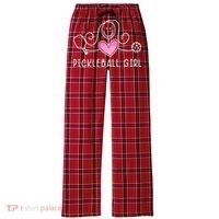 Pickleball Pickleball Pickleball Lover Women's Flannel Plaid Pajama Pants thumb 0