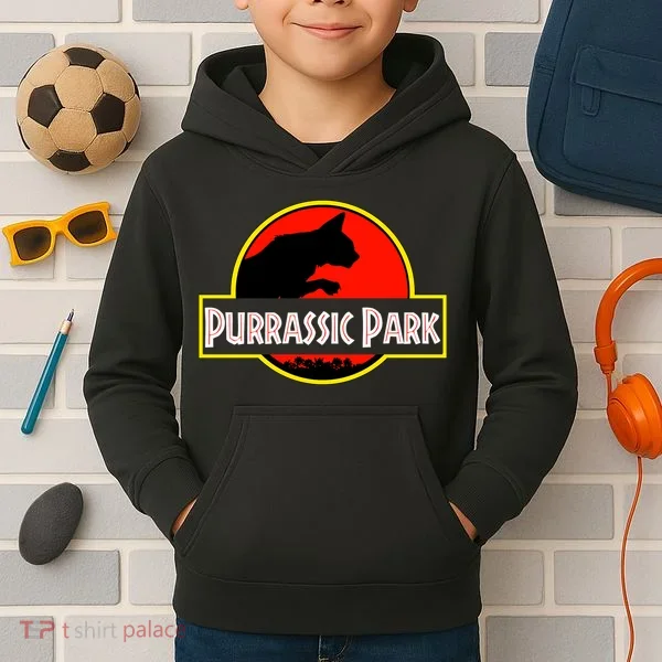 Purrasic Park Kids Hoodie