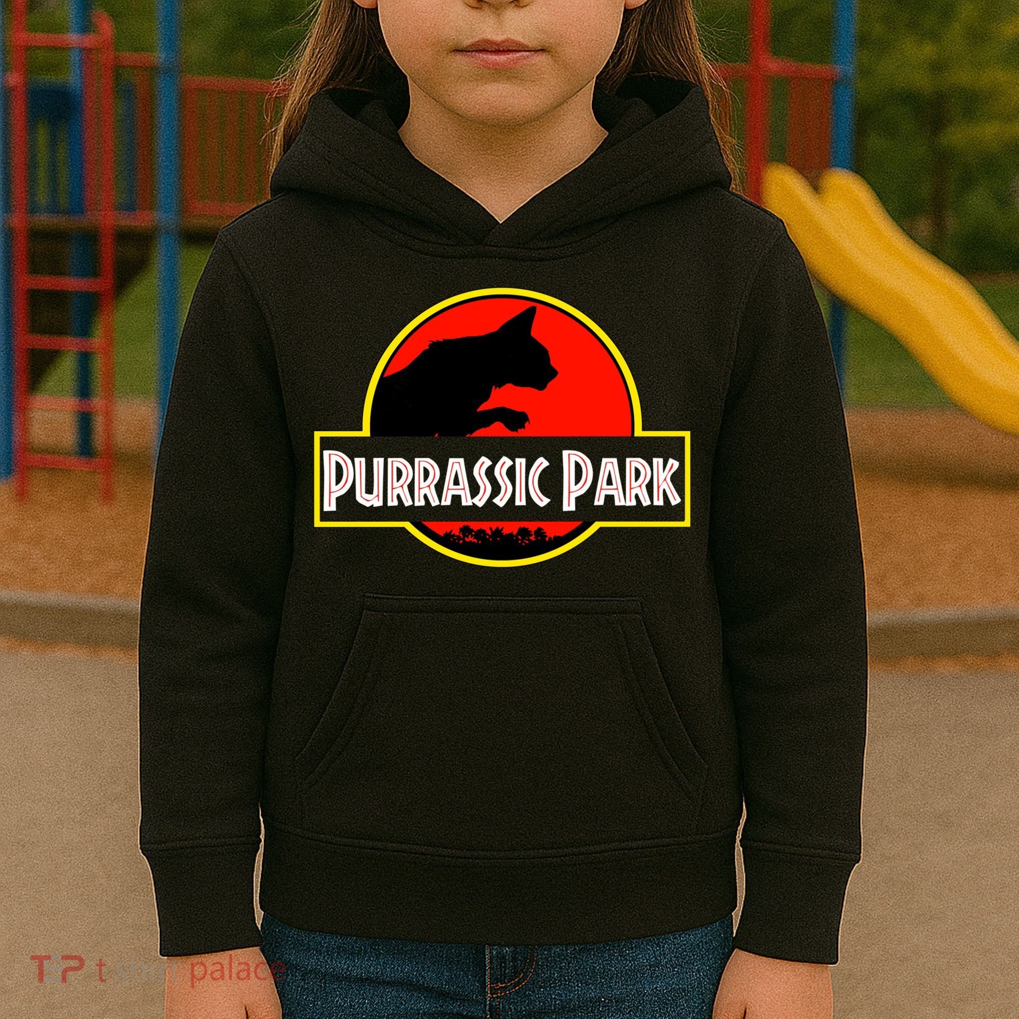 Purrasic Park Kids Hoodie