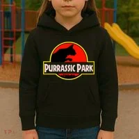 Purrasic Park Kids Hoodie thumb 3