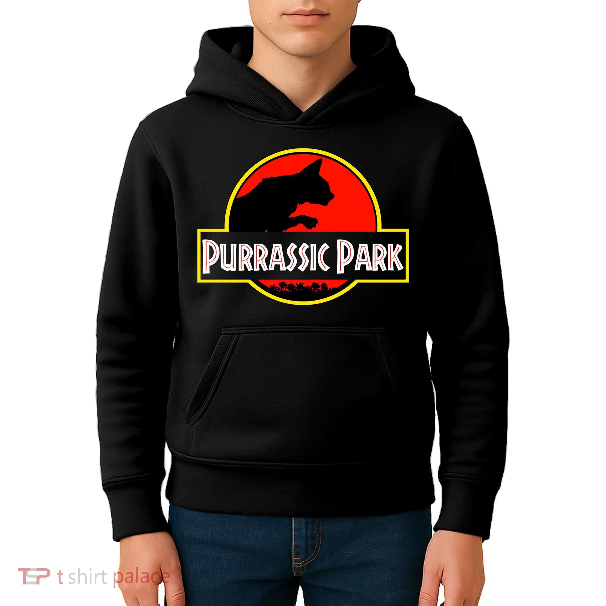 Purrasic Park Kids Hoodie