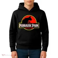 Purrasic Park Kids Hoodie thumb 4