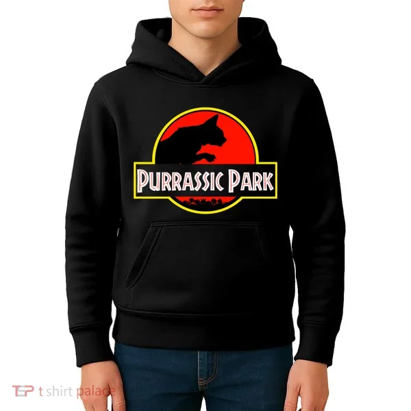 Purrasic Park Kids Hoodie