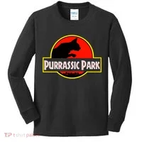 Purrasic Park Kids Long Sleeve Shirt thumb 0