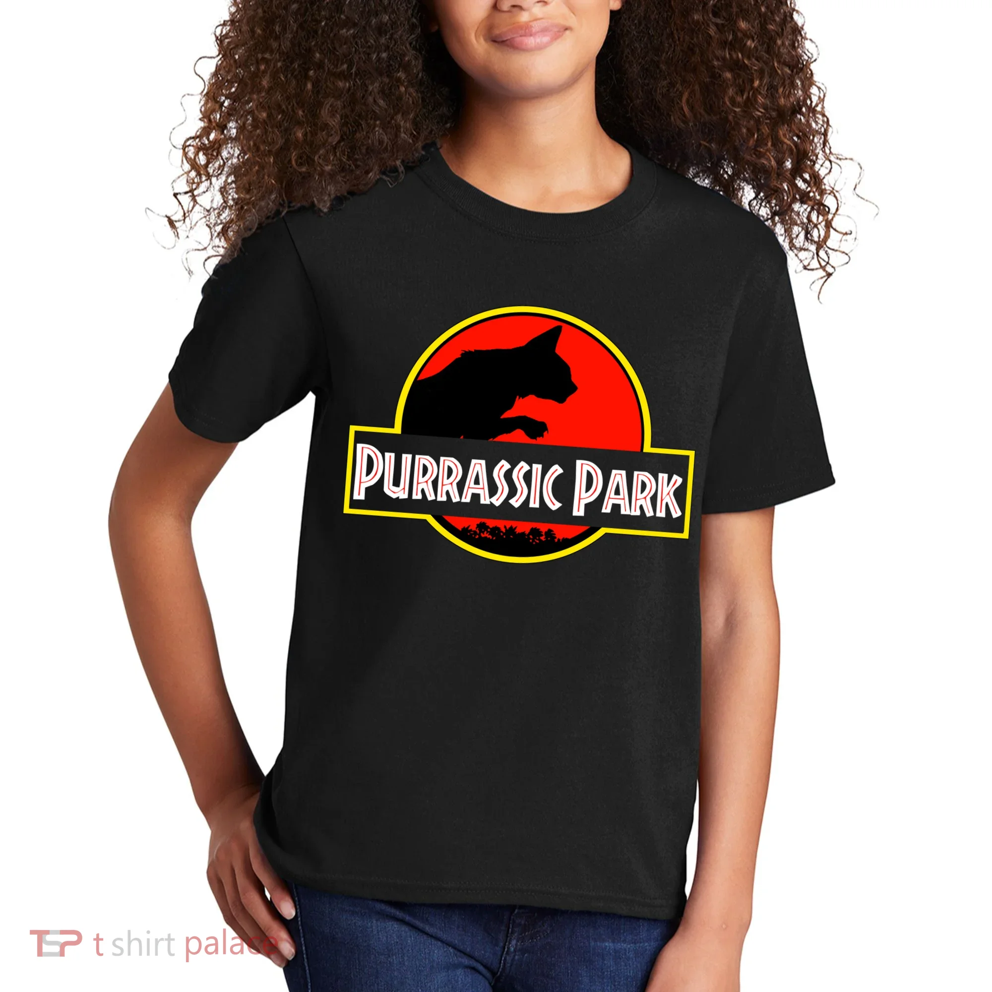 Purrasic Park Kids T-Shirt