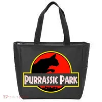 Purrasic Park Tote Bag thumb 0