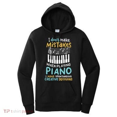 Piano Player Pianist Music Keyboard Gift Women's Hoodie