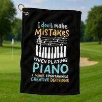 Piano Player Pianist Music Keyboard Gift Golf Towel thumb 1