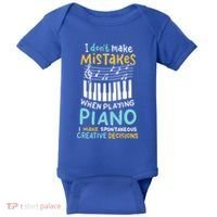 Piano Player Pianist Music Keyboard Gift Baby Bodysuit thumb 0