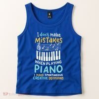 Piano Player Pianist Music Keyboard Gift Tank Top thumb 2