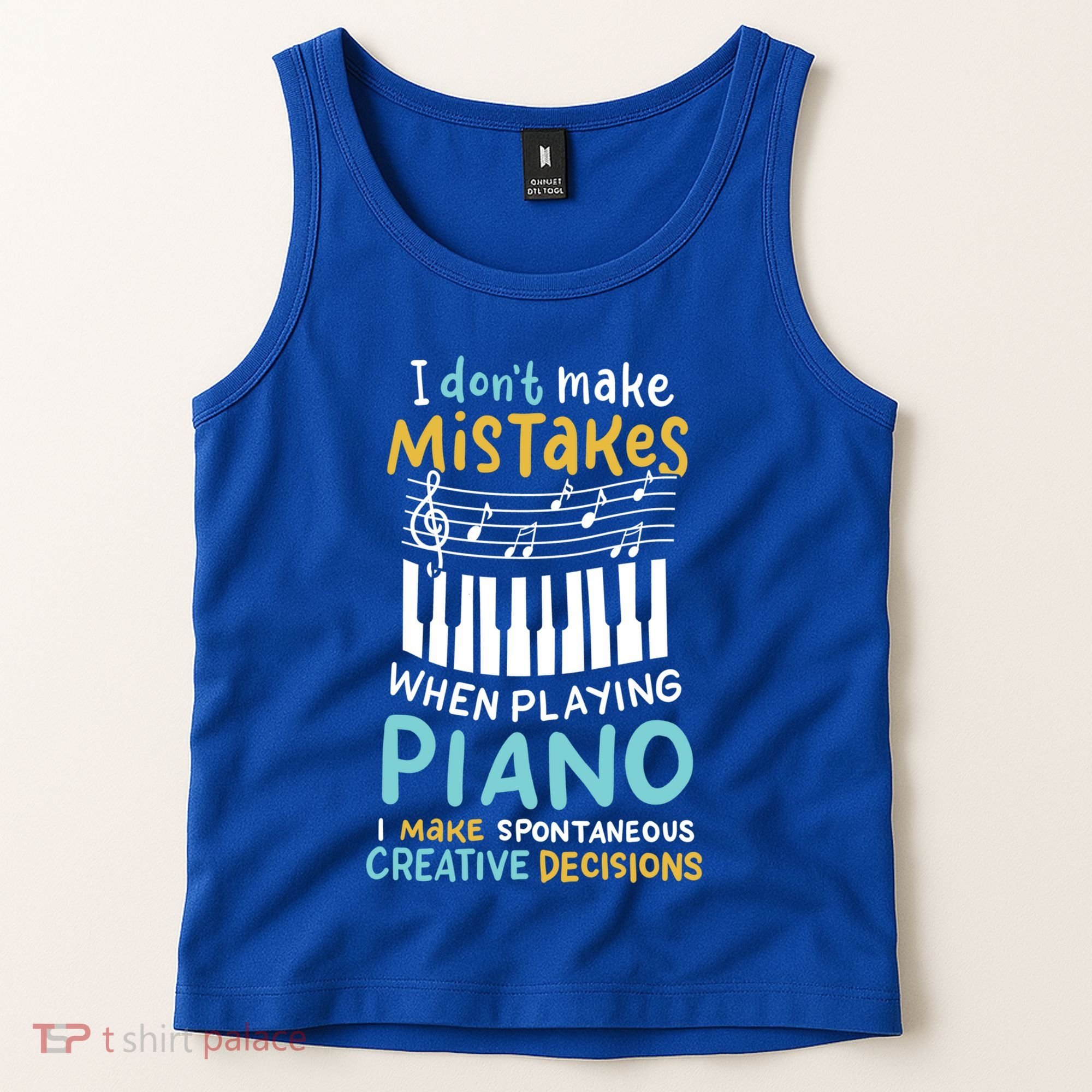 Piano Player Pianist Music Keyboard Gift Tank Top