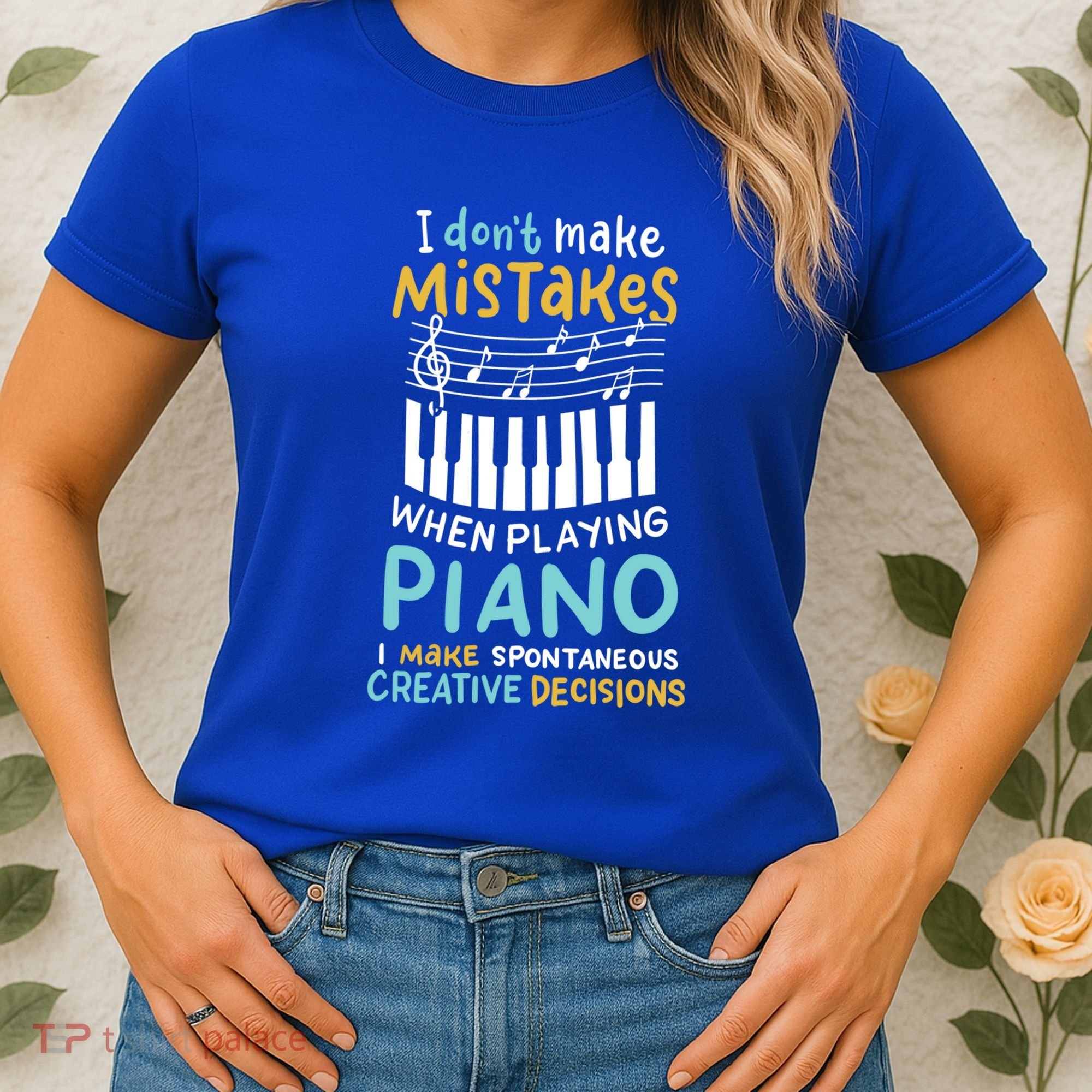 Piano Player Pianist Music Keyboard Gift Women's T-Shirt
