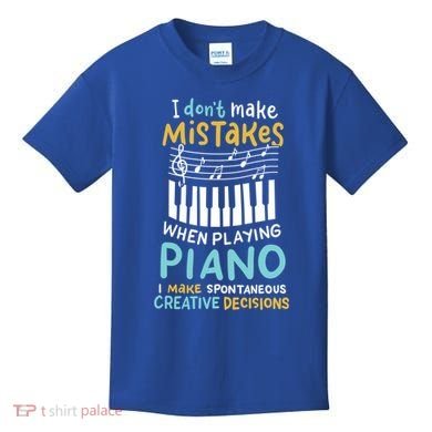 Piano Player Pianist Music Keyboard Gift Kids T-Shirt