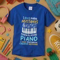 Piano Player Pianist Music Keyboard Gift Kids T-Shirt thumb 3