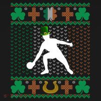 Ping Pong Player St Patrick's Day Ugly Holiday Table Tennis Meaningful Gift Pajama Set thumb 2