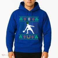 Ping Pong Player St Patrick's Day Ugly Holiday Table Tennis Meaningful Gift Hoodie thumb 2