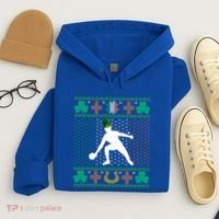Ping Pong Player St Patrick's Day Ugly Holiday Table Tennis Meaningful Gift Hoodie thumb 4