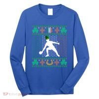 Ping Pong Player St Patrick's Day Ugly Holiday Table Tennis Meaningful Gift Long Sleeve Shirt thumb 0