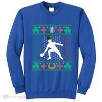 Ping Pong Player St Patrick's Day Ugly Holiday Table Tennis Meaningful Gift Sweatshirt thumb 0