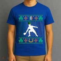 Ping Pong Player St Patrick's Day Ugly Holiday Table Tennis Meaningful Gift T-Shirt thumb 3