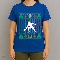 Ping Pong Player St Patrick's Day Ugly Holiday Table Tennis Meaningful Gift T-Shirt thumb 4