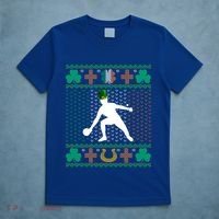 Ping Pong Player St Patrick's Day Ugly Holiday Table Tennis Meaningful Gift T-Shirt thumb 5