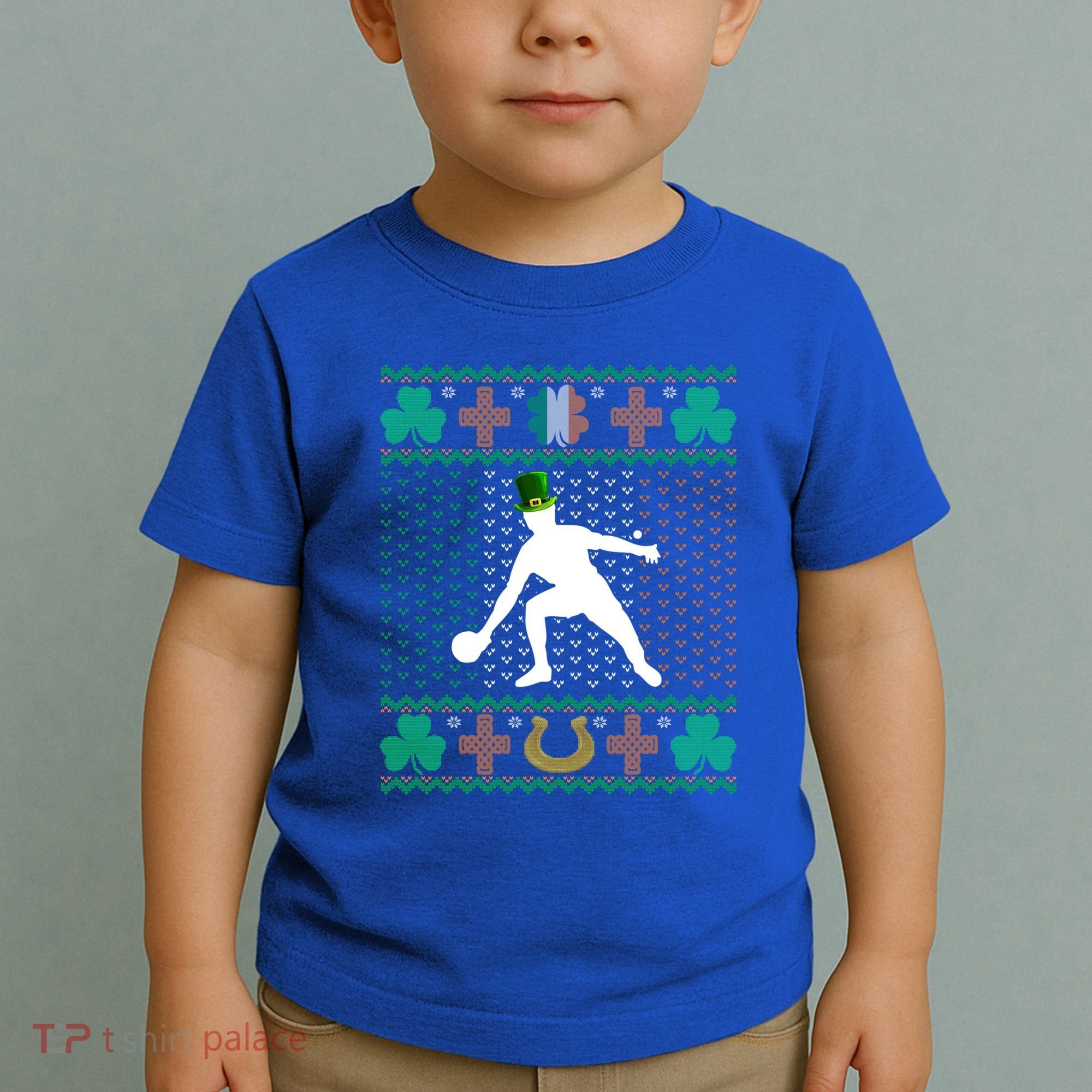 Ping Pong Player St Patrick's Day Ugly Holiday Table Tennis Meaningful Gift Toddler T-Shirt