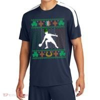 Ping Pong Player St Patrick's Day Ugly Holiday Table Tennis Meaningful Gift Sport-Tek Competitor United Soccer Jersey thumb 0