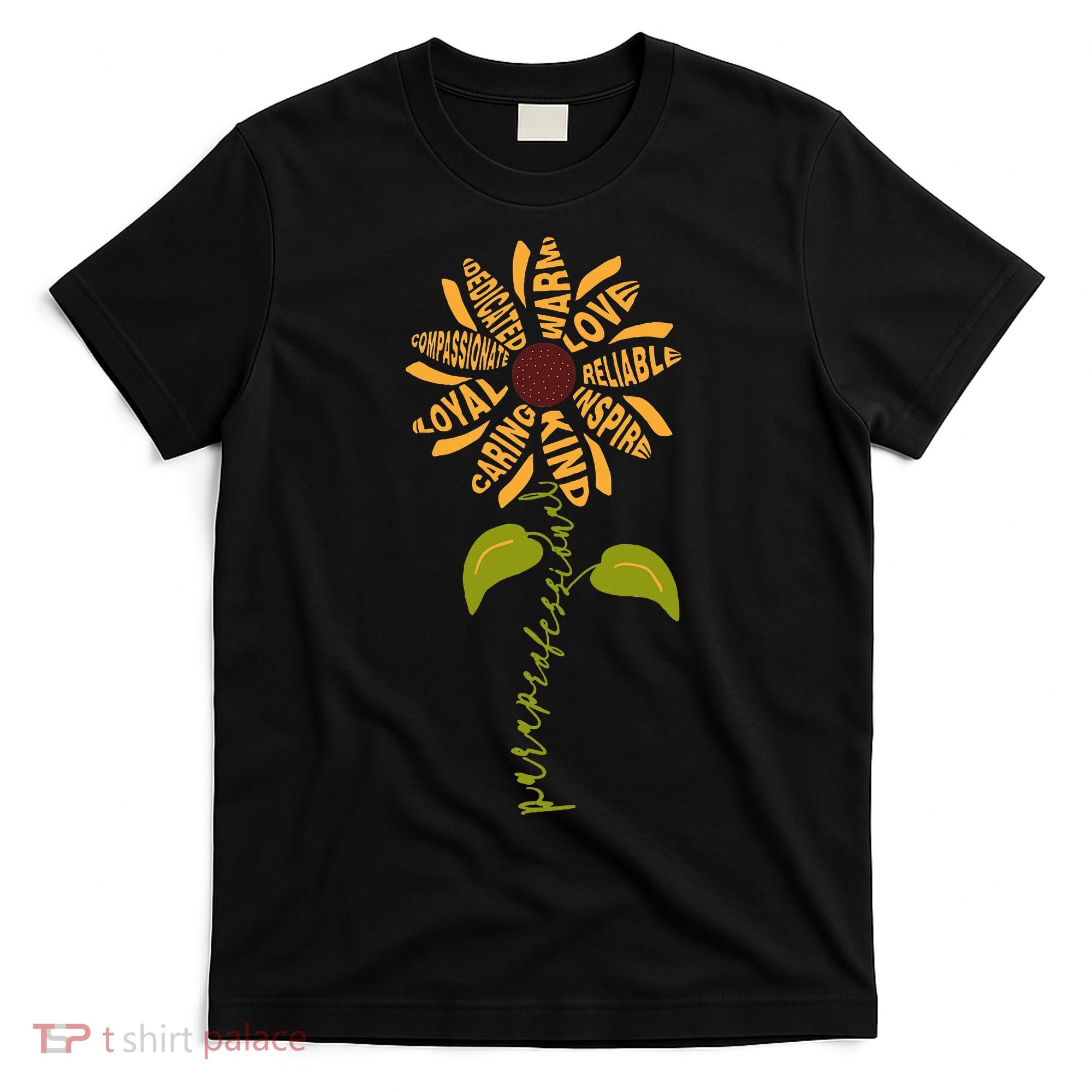 Para professional Paraeducator Teacher Sunflower T-Shirt
