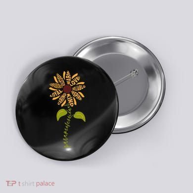 Para professional Paraeducator Teacher Sunflower Button