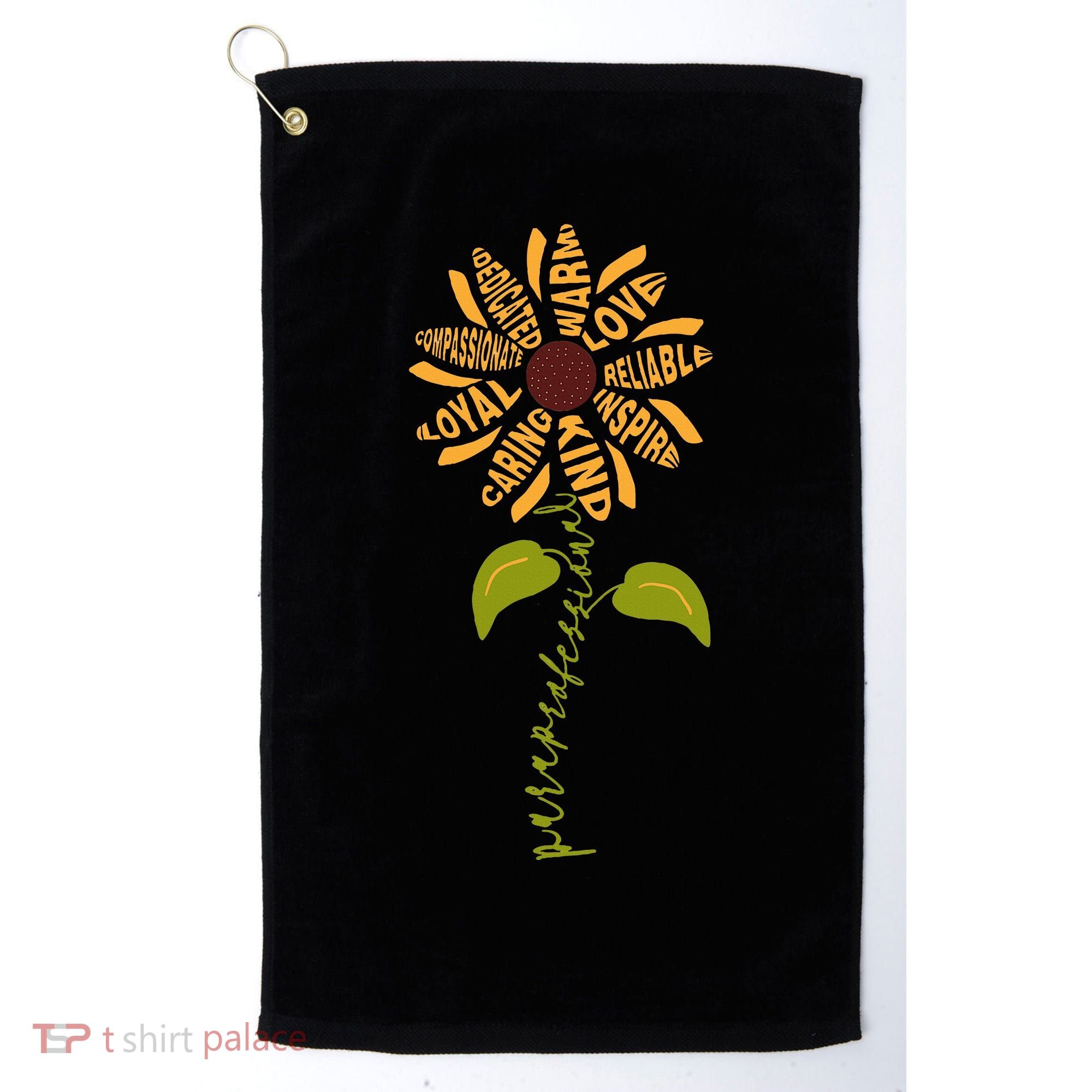 Para professional Paraeducator Teacher Sunflower Golf Towel