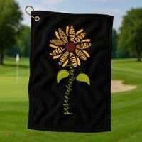 Para professional Paraeducator Teacher Sunflower Golf Towel thumb 1