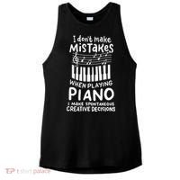 Piano Player Pianist Music Keyboard Gift Ladies PosiCharge Tri-Blend Wicking Tank thumb 0