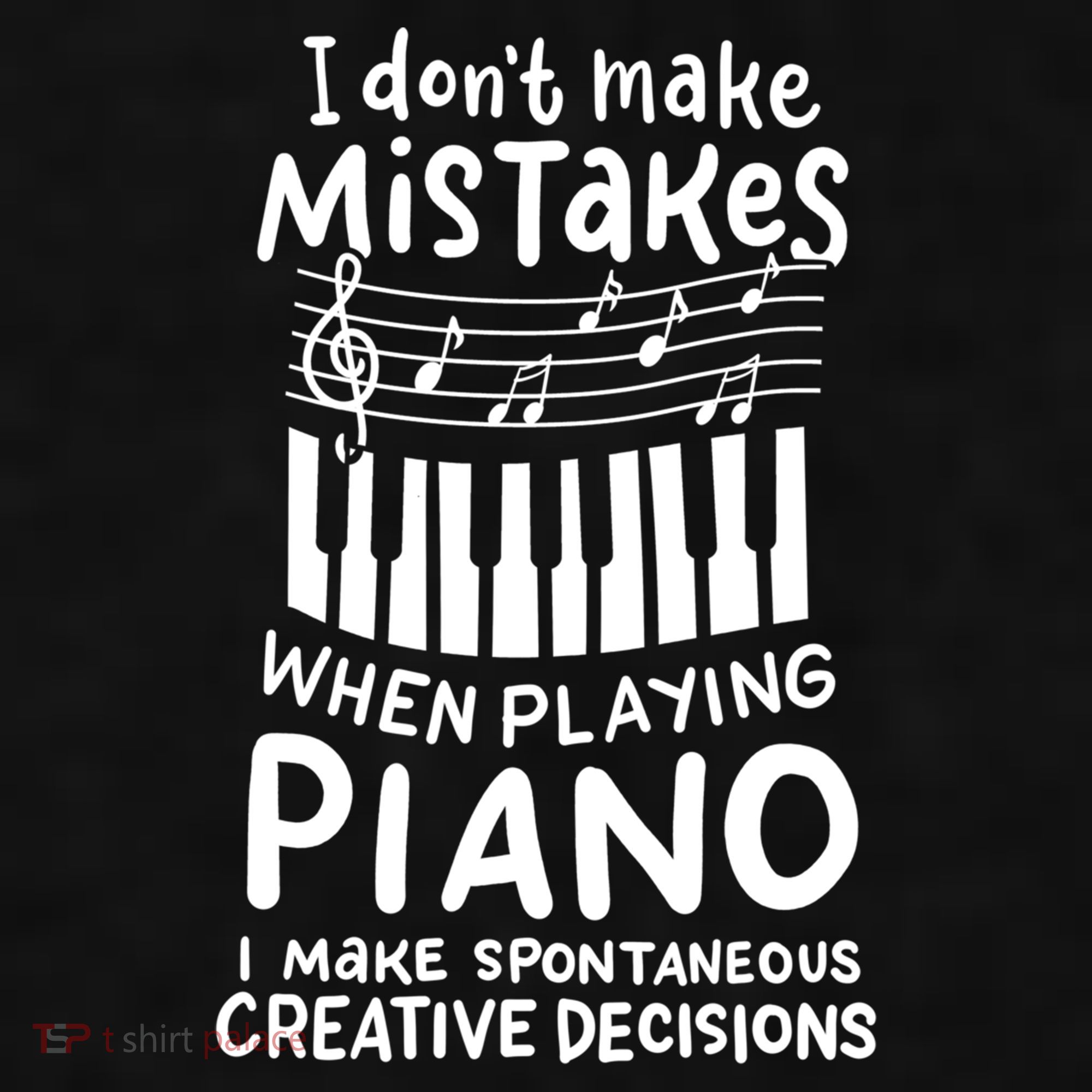 Piano Player Pianist Music Keyboard Gift Ladies PosiCharge Tri-Blend Wicking Tank