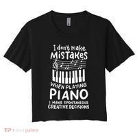 Piano Player Pianist Music Keyboard Gift Women's Crop Top Tee thumb 0